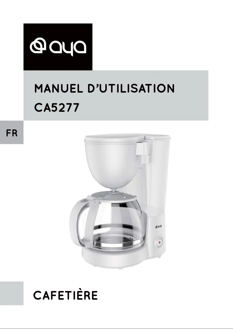 Image de la première page du manuel de l'appareil CA5277