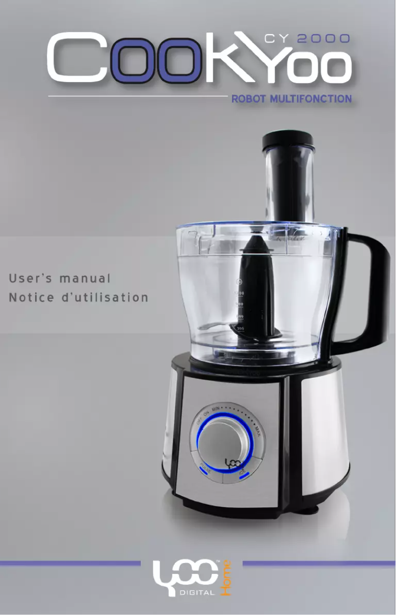 Page n°1 - Manuel utilisateur YooDigital CookYoo 2000