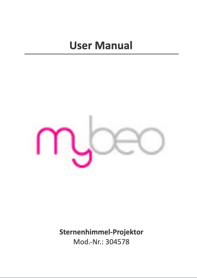 Page 1 de la notice Manuel utilisateur Mybeo 304578