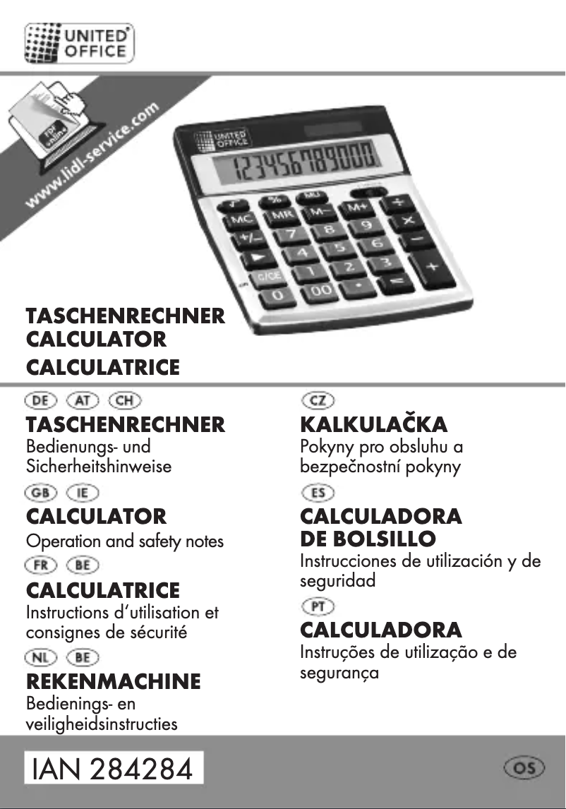 Image de la première page du manuel de l'appareil IAN 284284
