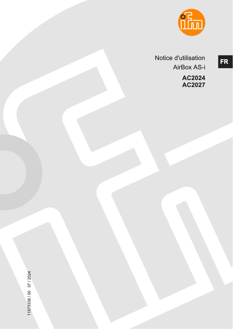 Página 1 del manual Manual de usuario IFM AC2027