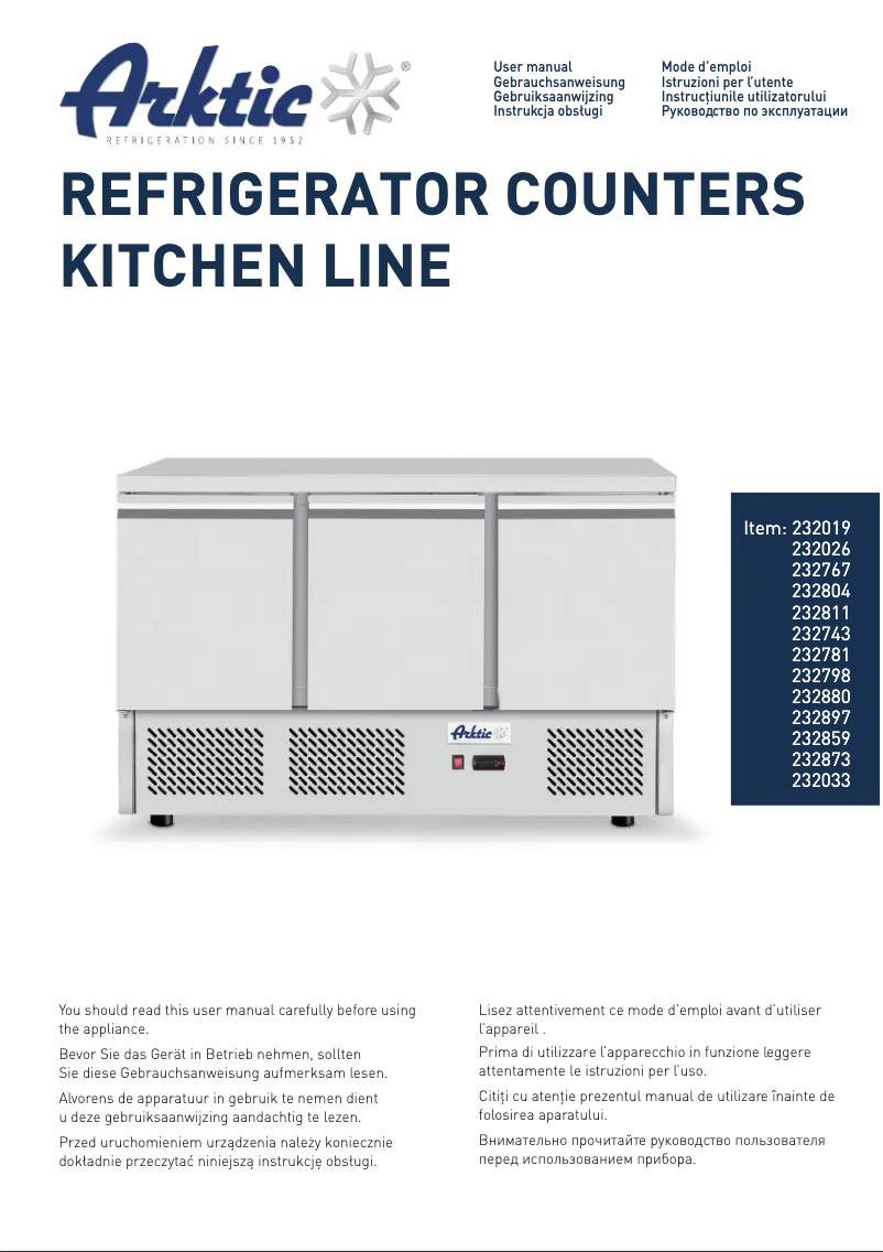 Image de la première page du manuel de l'appareil 232880