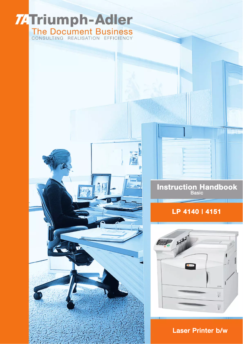 Página 1 del manual Manual de usuario Triumph-Adler LP 4151
