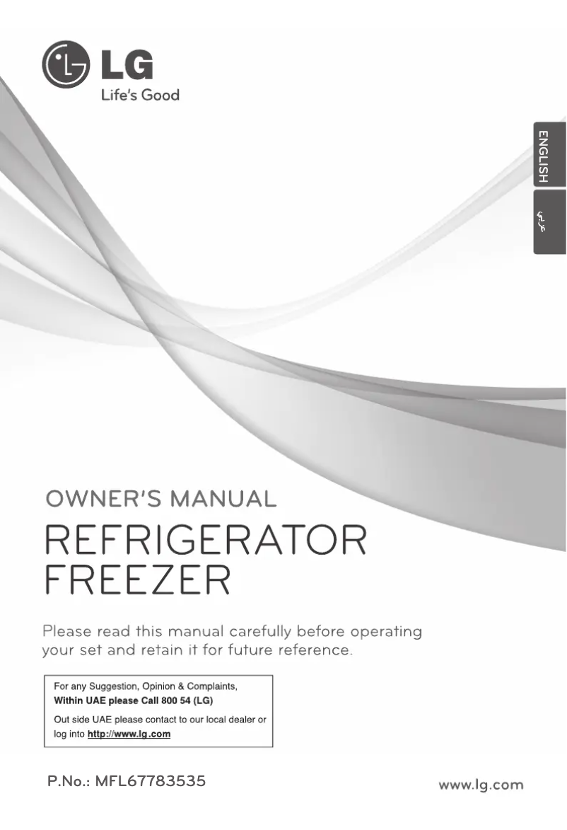 Page n°1 - Manuel utilisateur LG GC-B439SLQK