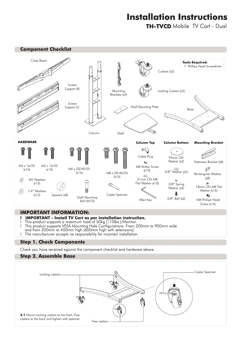Página 1 del manual Manual de usuario Atdec TH-TVCD