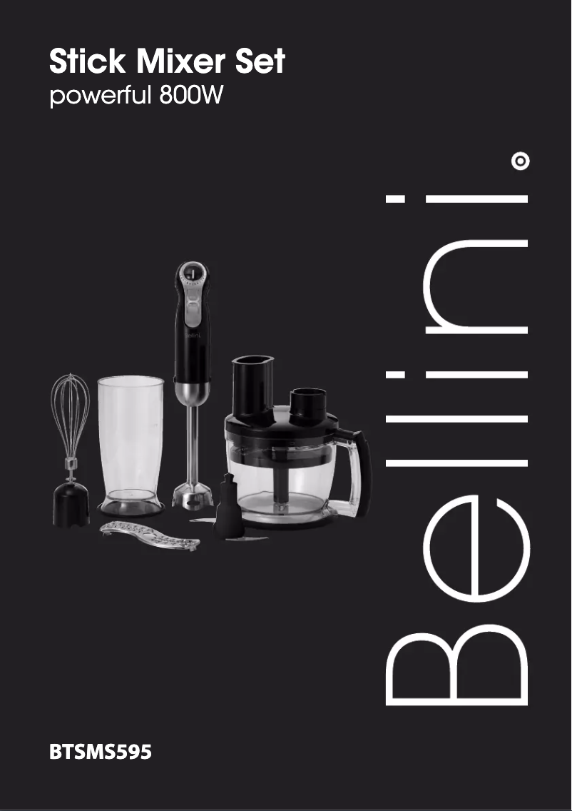 Page 1 de la notice Manuel utilisateur Bellini BTSMS595