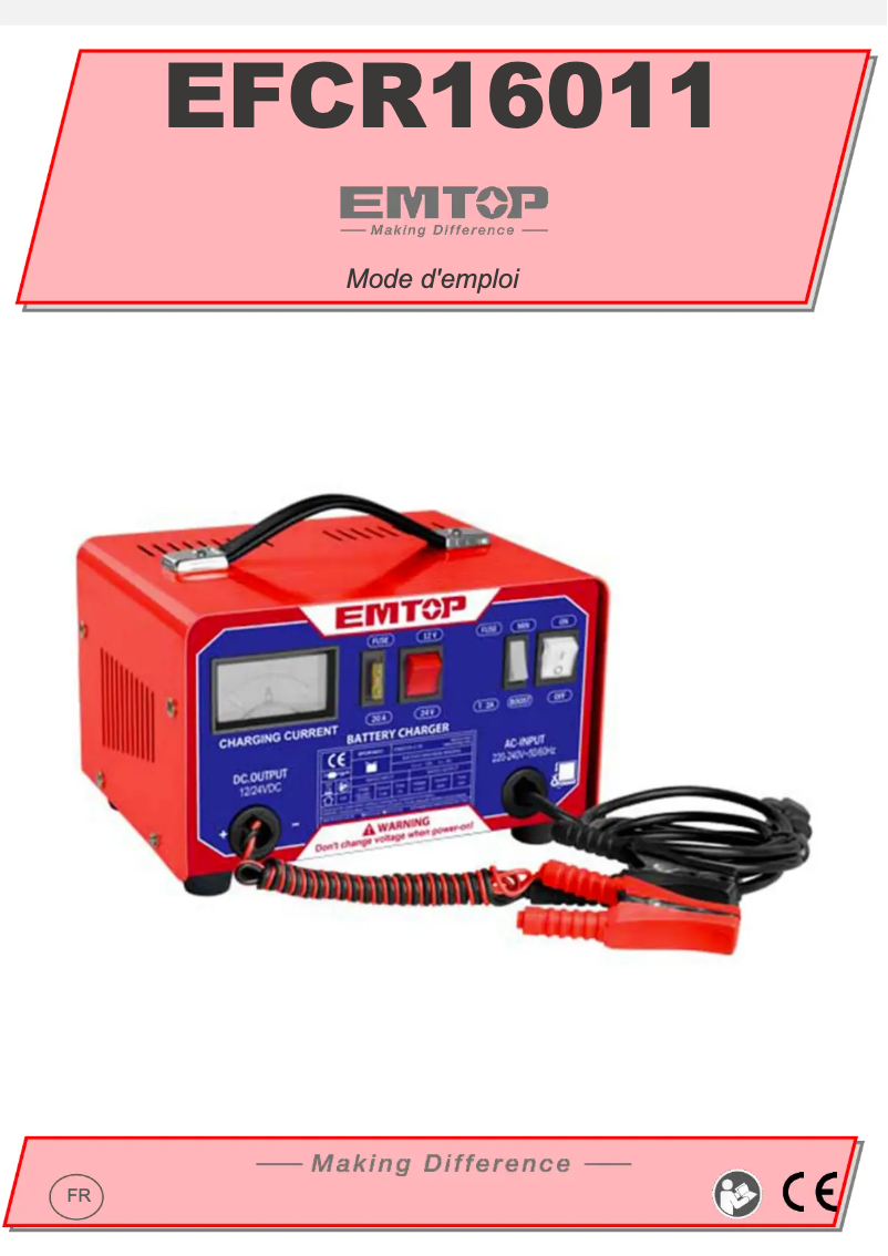 Image de la première page du manuel de l'appareil EFCR16011