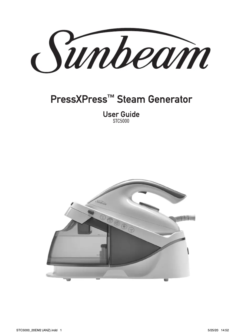 Image de la première page du manuel de l'appareil PressXPress STC5000