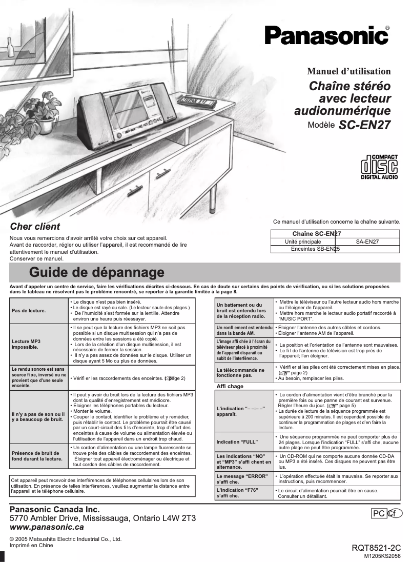 Imagen de la primera página del manual del dispositivo SC-EN27