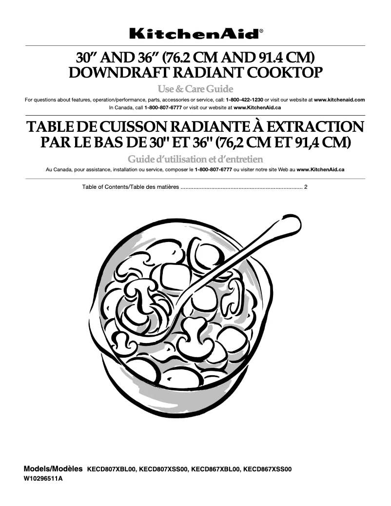 Página 1 del manual Manual de usuario KitchenAid Architect KECD867XSS