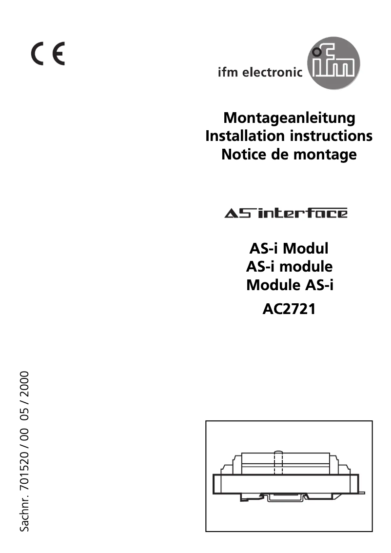 Page n°1 - Manuel utilisateur IFM AC2721