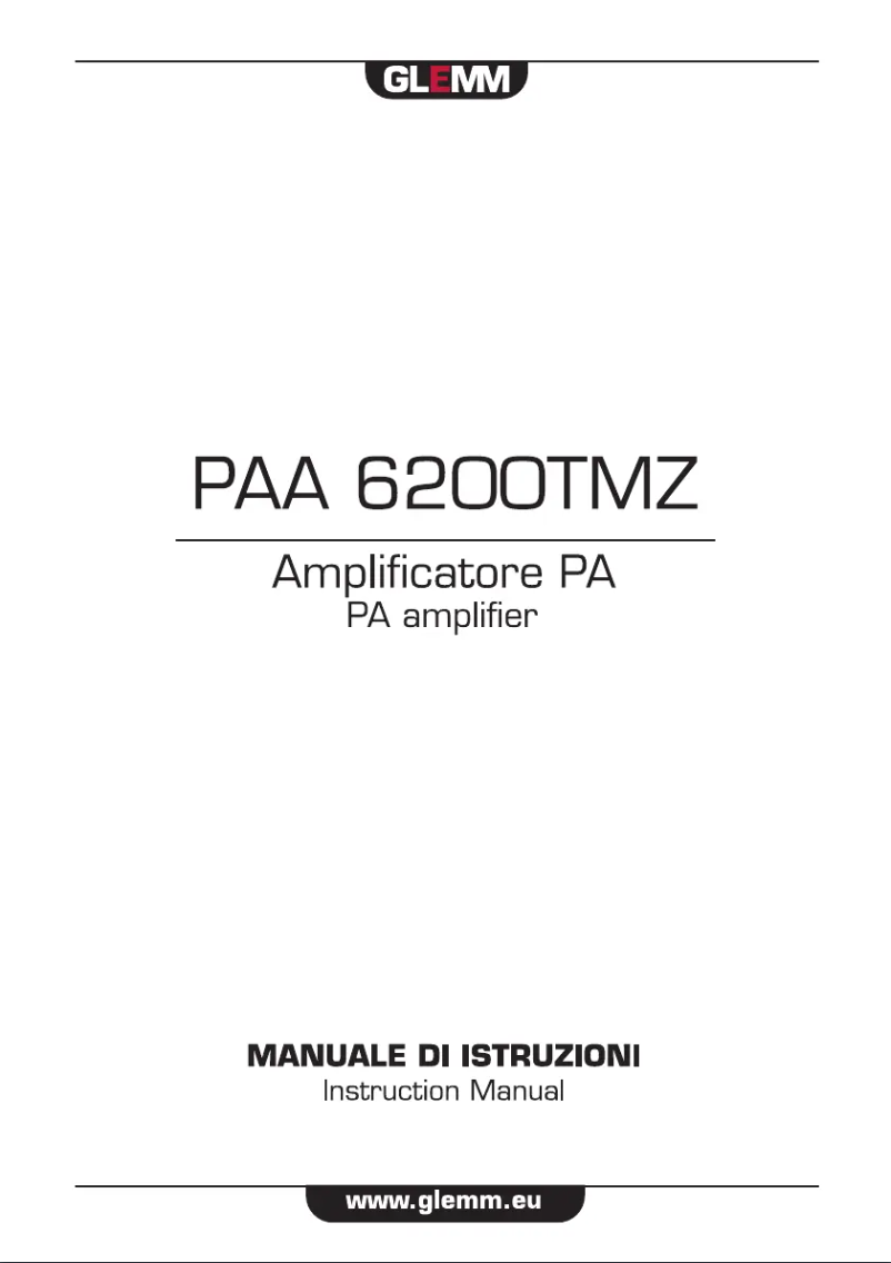 Image de la première page du manuel de l'appareil PAA 6200TMZ