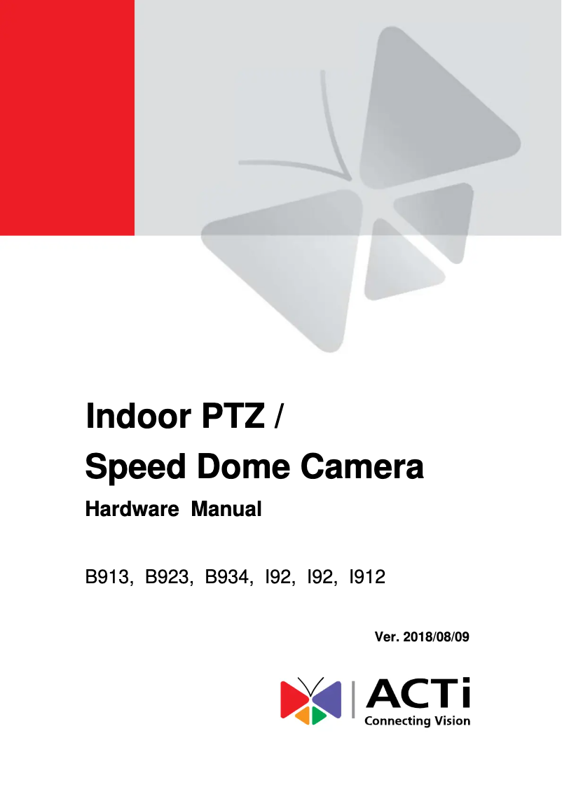 Image de la première page du manuel de l'appareil B934