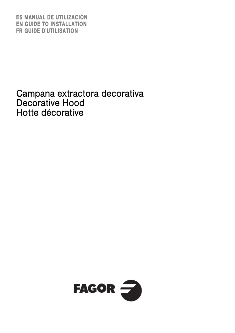 Page n°1 - Manuel utilisateur Fagor 9CFD90B