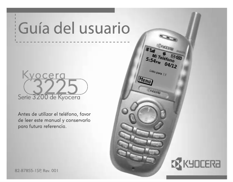 Imagen de la primera página del manual del dispositivo 3225