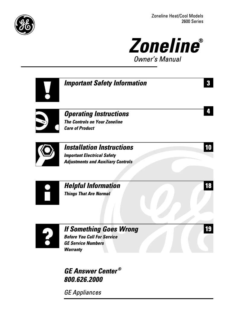 Imagen de la primera página del manual del dispositivo AZ26E06EBC