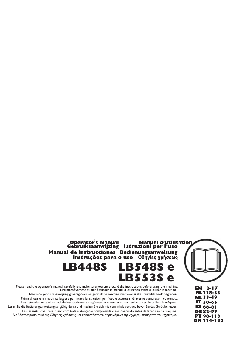 Page n°1 - Manuel utilisateur Husqvarna KLIPPO LB 553S e