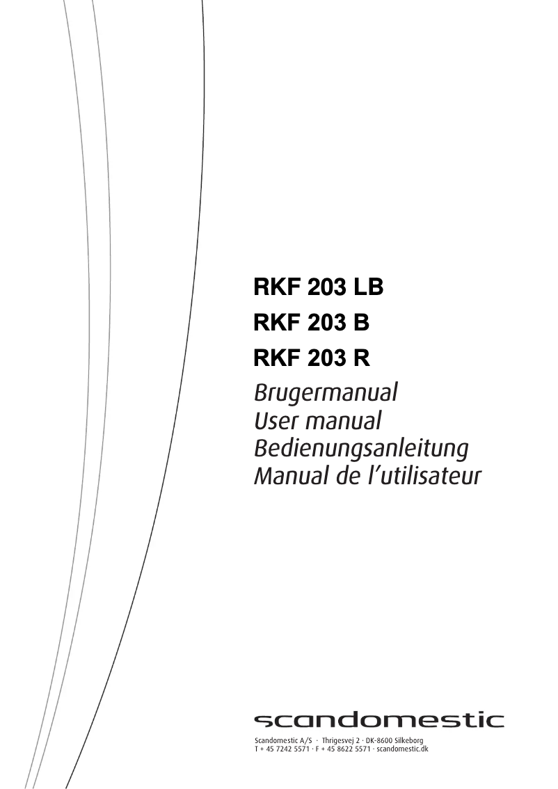 Image de la première page du manuel de l'appareil RKF 203 R