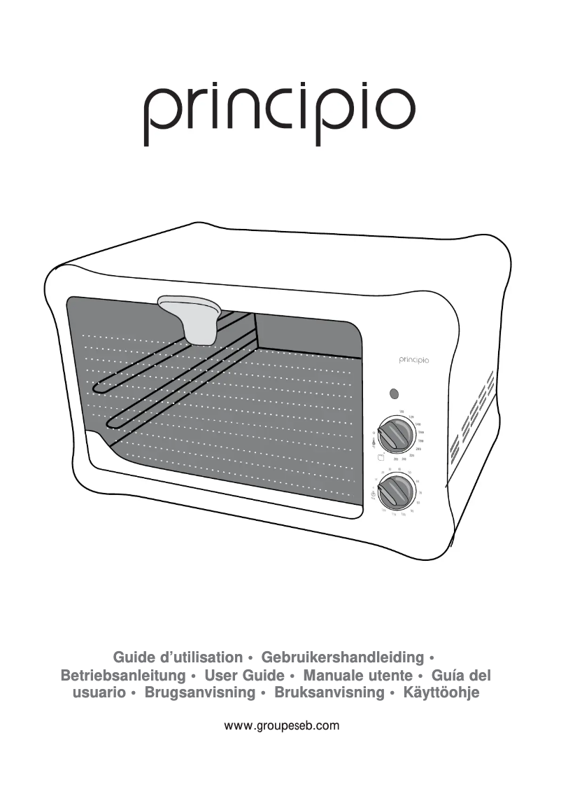 Page n°1 - Manuel utilisateur Tefal Principio OV185131