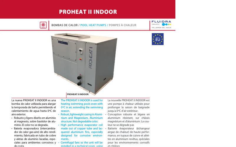 Image de la première page du manuel de l'appareil Proheat II