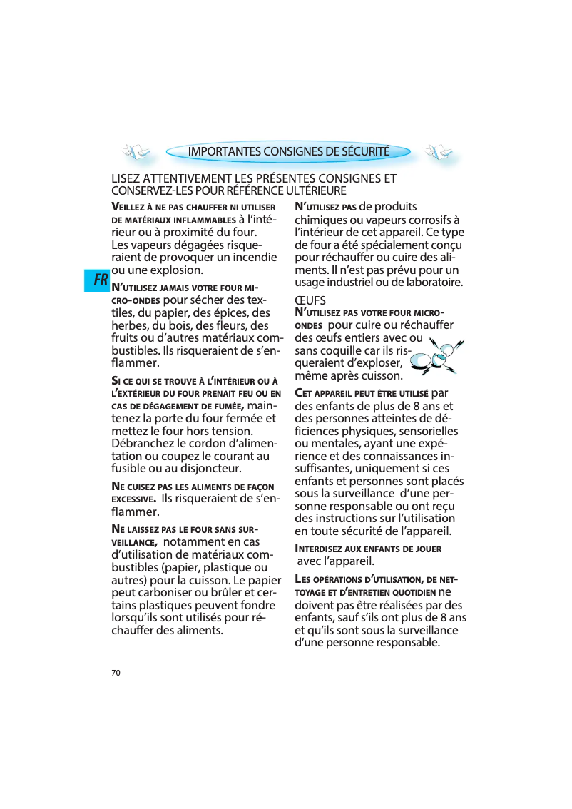 Page n°1 - Manuel utilisateur Whirlpool AMW 439 NB