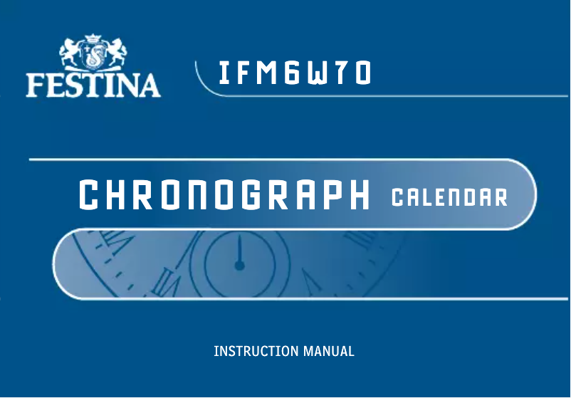 Page 1 de la notice Manuel utilisateur Festina F6573