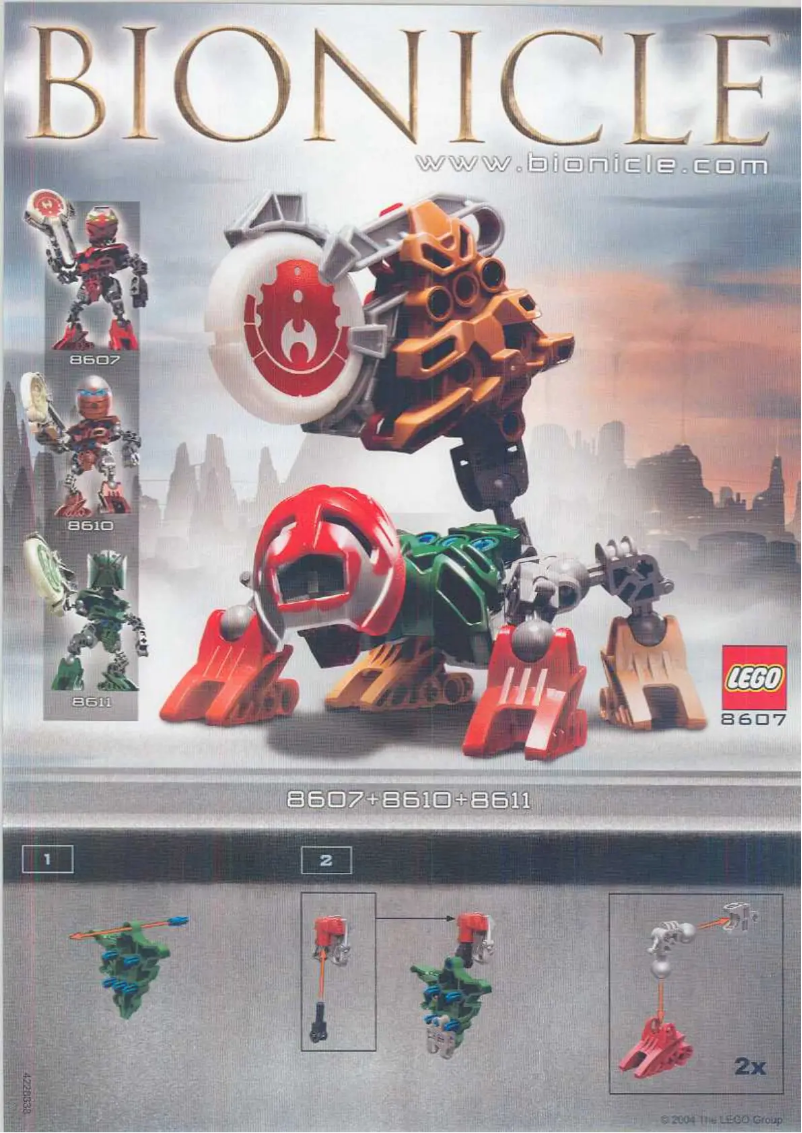 Page 1 de la notice Manuel utilisateur Lego Bionicle Co-Pack