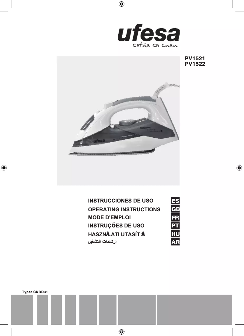 Page n°1 - Manuel utilisateur Ufesa Axis Protect PV1521