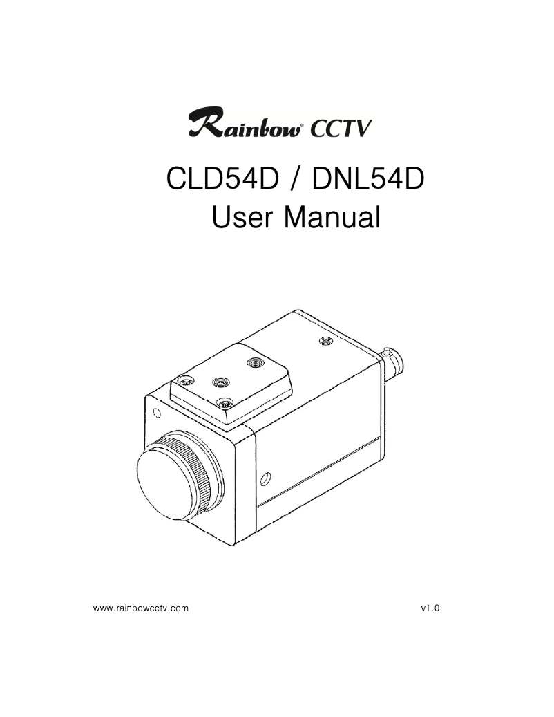 Page 1 de la notice Manuel utilisateur Rainbow CLD54D