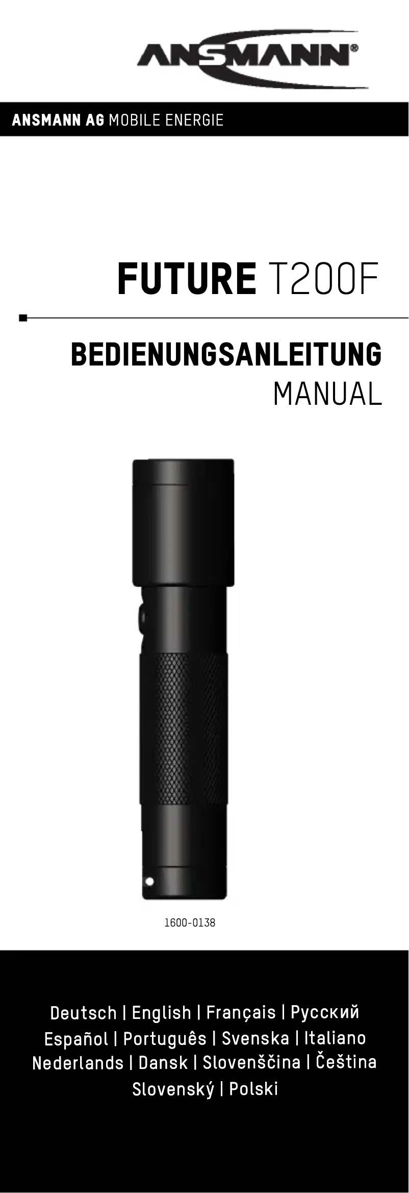 Image de la première page du manuel de l'appareil Future T200F