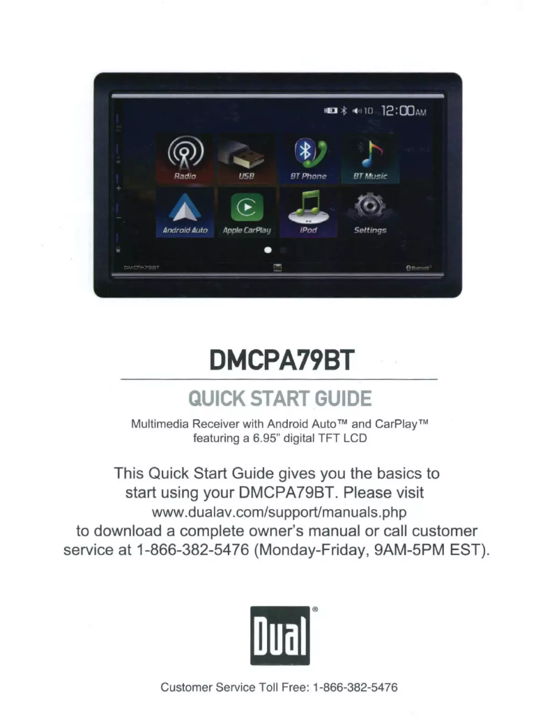 Page n°1 - Manuel utilisateur Dual DMCPA79BT