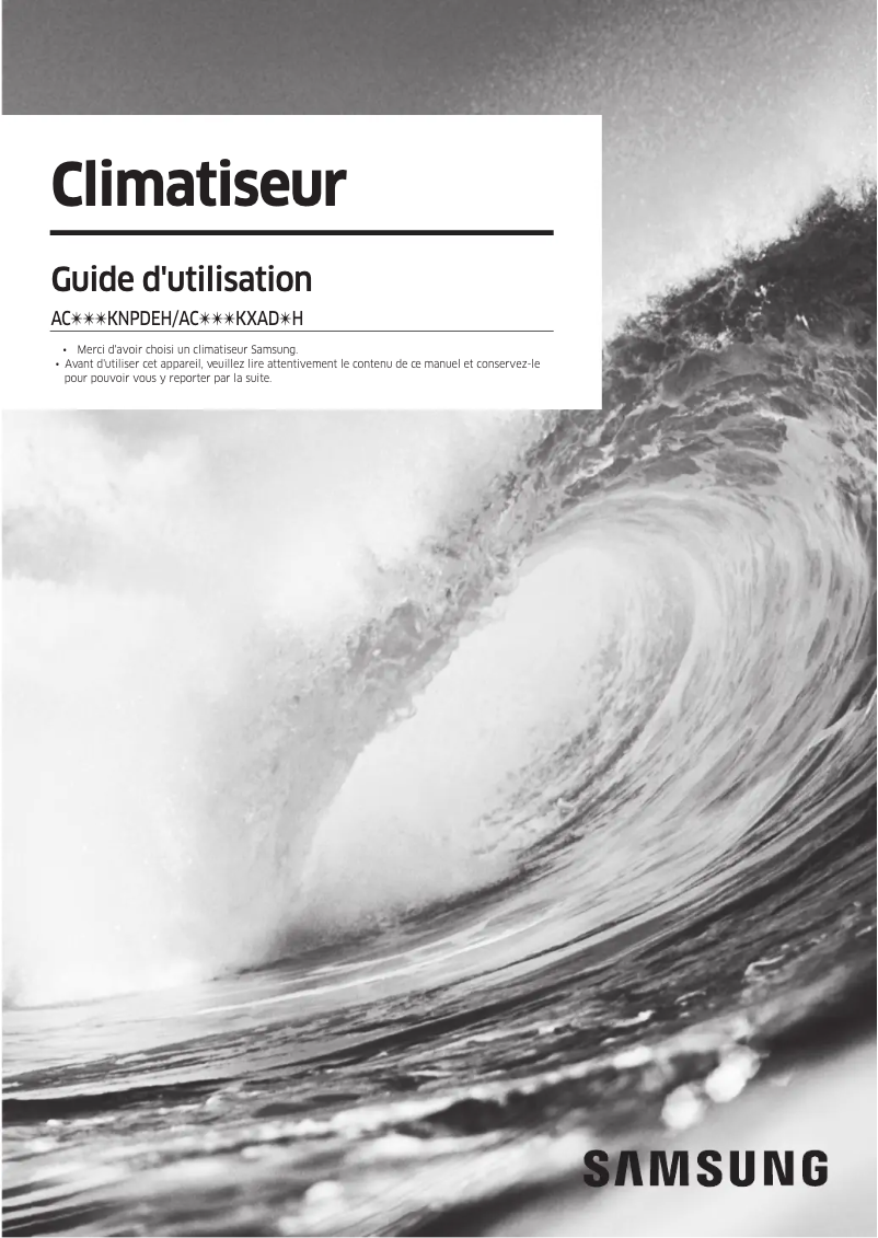 Image de la première page du manuel de l'appareil AC140KNPDEH/EU