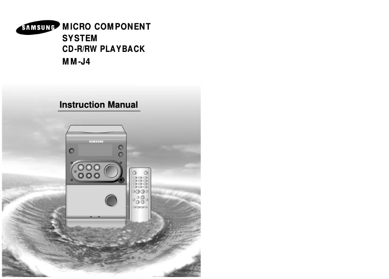 Page 1 de la notice Manuel utilisateur Samsung MM-J4