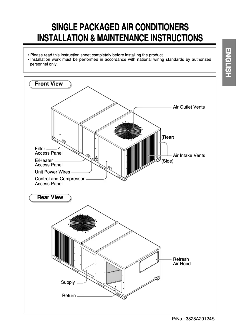 Page n°1 - Manuel utilisateur LG LK-0880BH