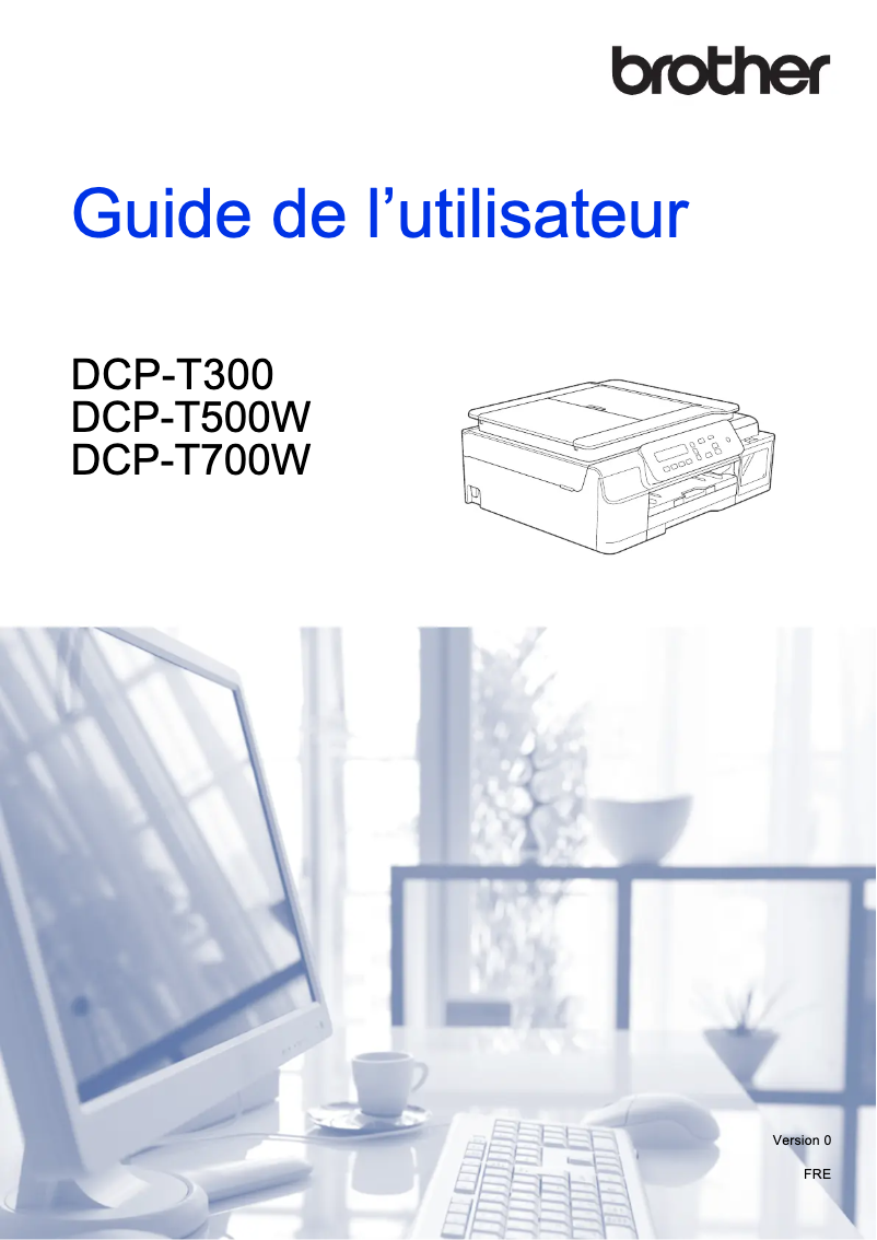 Image de la première page du manuel de l'appareil DCP-T500W