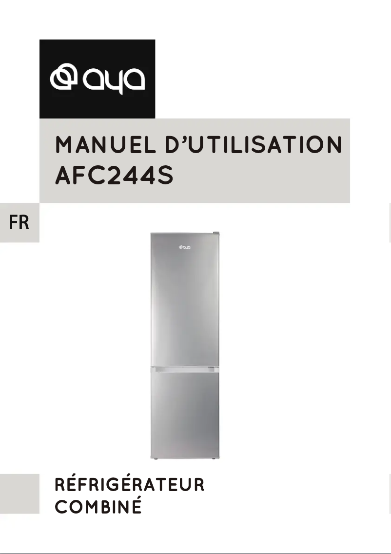 Image de la première page du manuel de l'appareil AFC244S