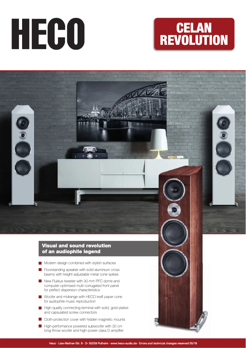 Página 1 del manual Ficha técnica Heco Celan Revolution 9