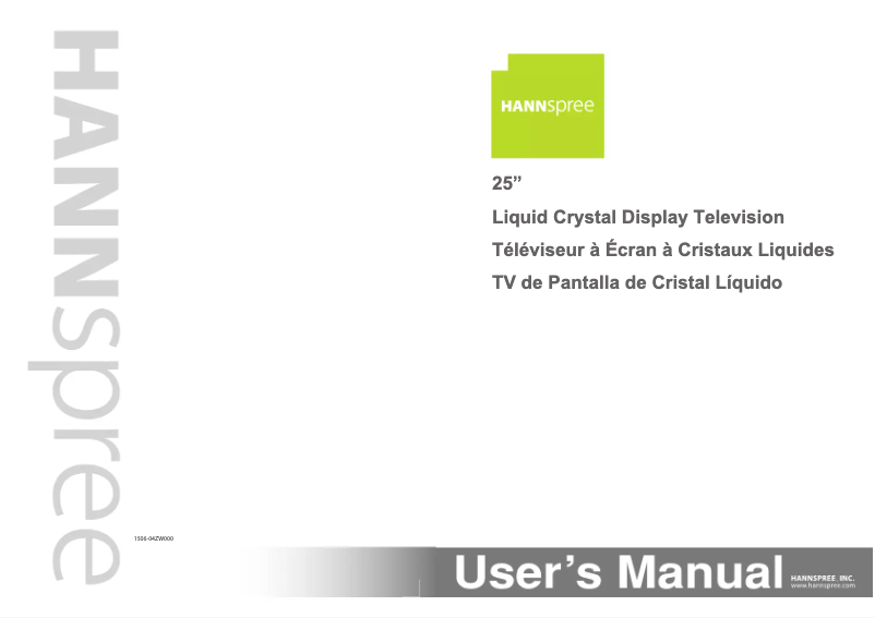 Page n°1 - Manuel utilisateur Hannspree ST251MKB