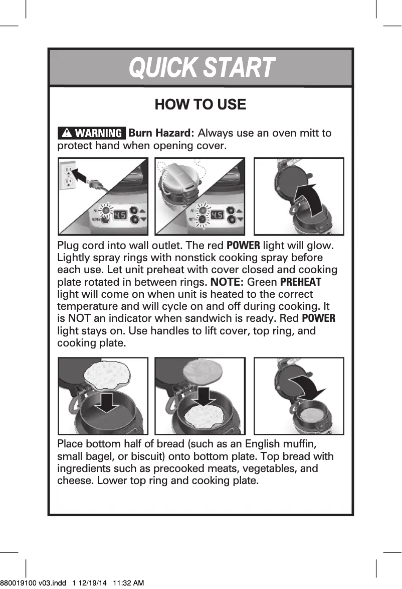Image de la première page du manuel de l'appareil 25478R