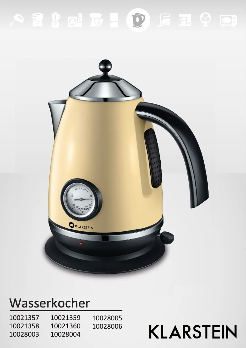 Page n°1 - Manuel utilisateur Klarstein 10021357