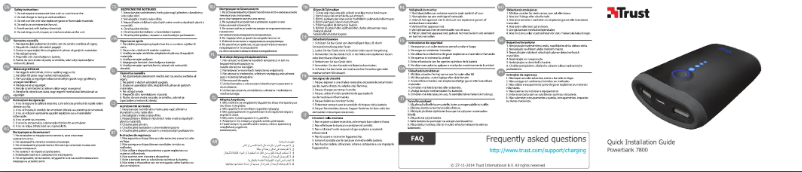 Page 1 de la notice Manuel utilisateur Trust XPO Powerbank 7800