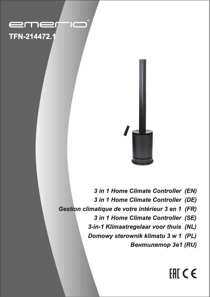 Page n°1 - Manuel utilisateur Emerio TFN-214472.1
