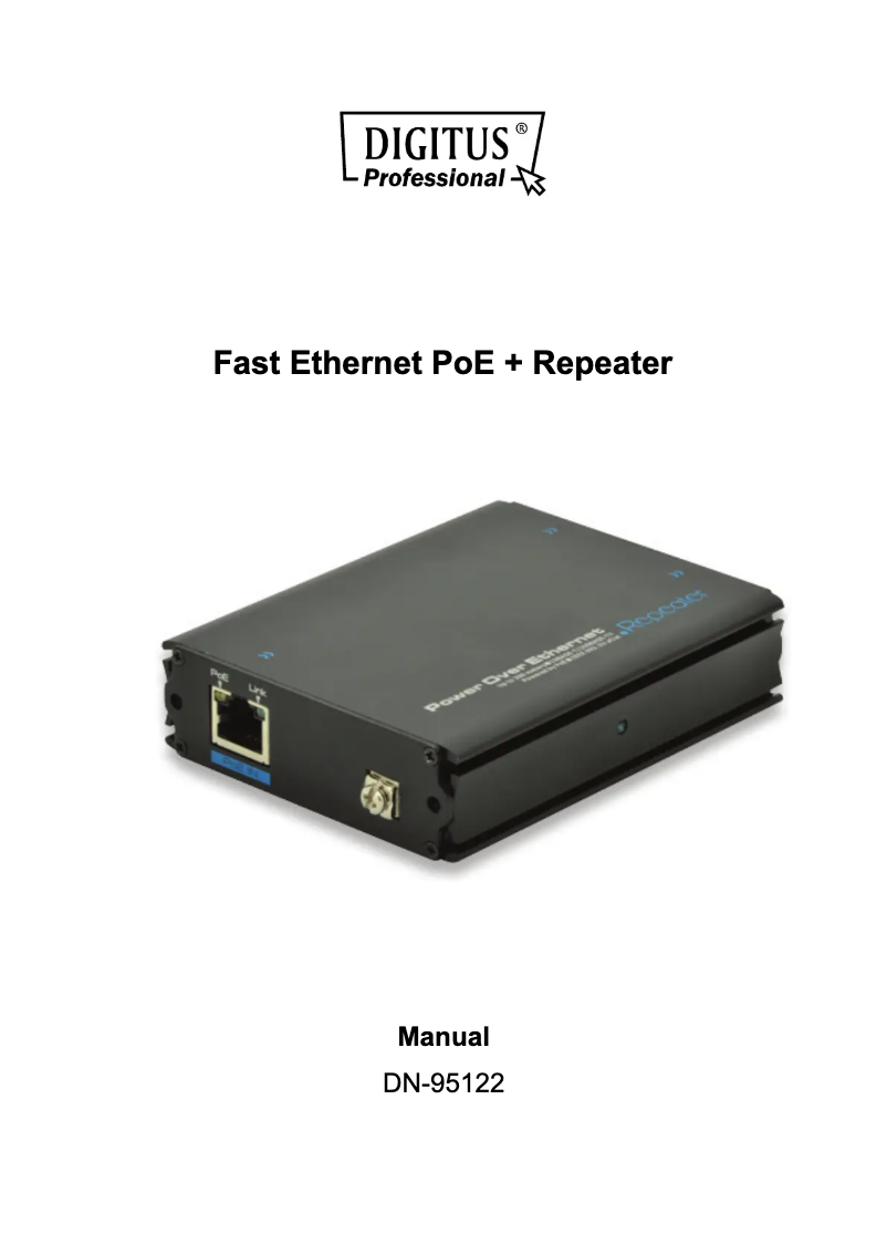 Page n°1 - Manuel utilisateur Digitus DN-95122