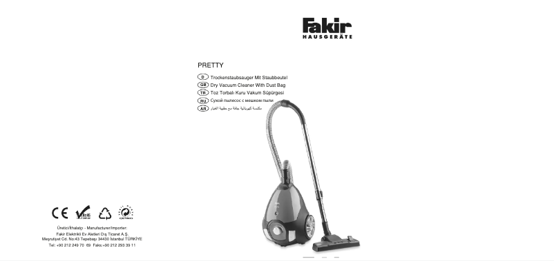 Page 1 de la notice Manuel utilisateur Fakir Pretty