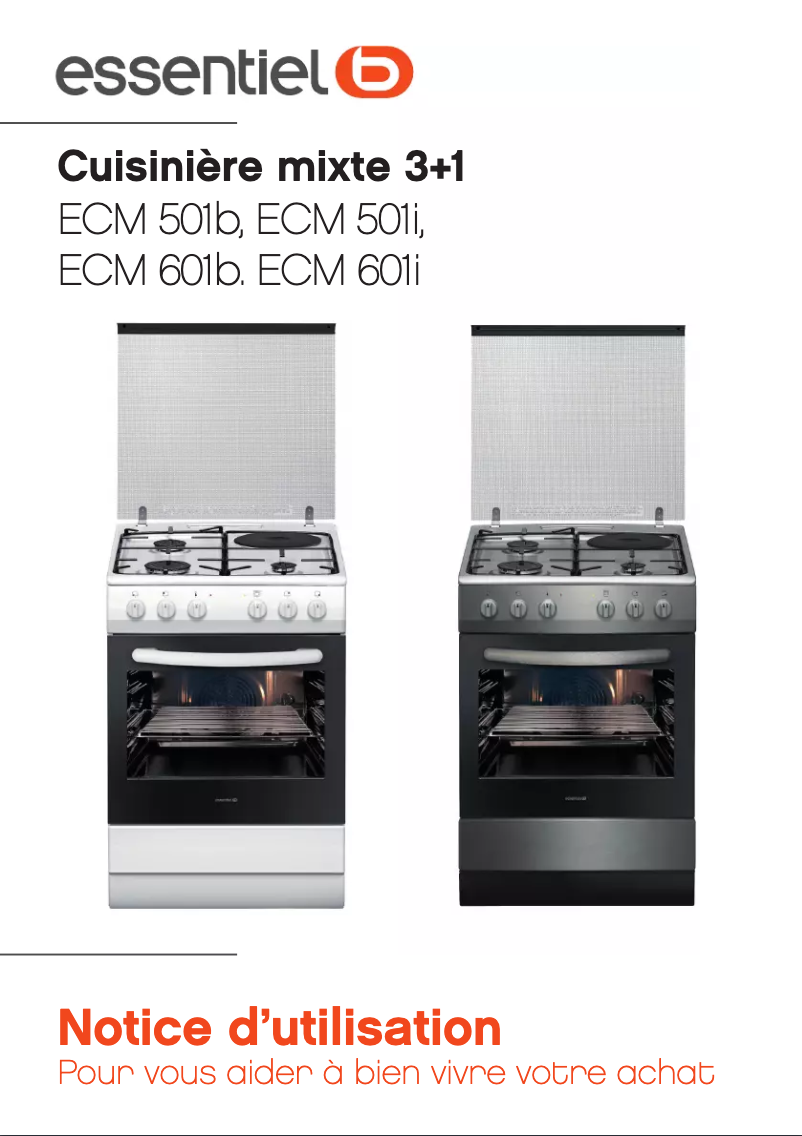 Page 1 de la notice Manuel utilisateur Essentiel B ECM 501b