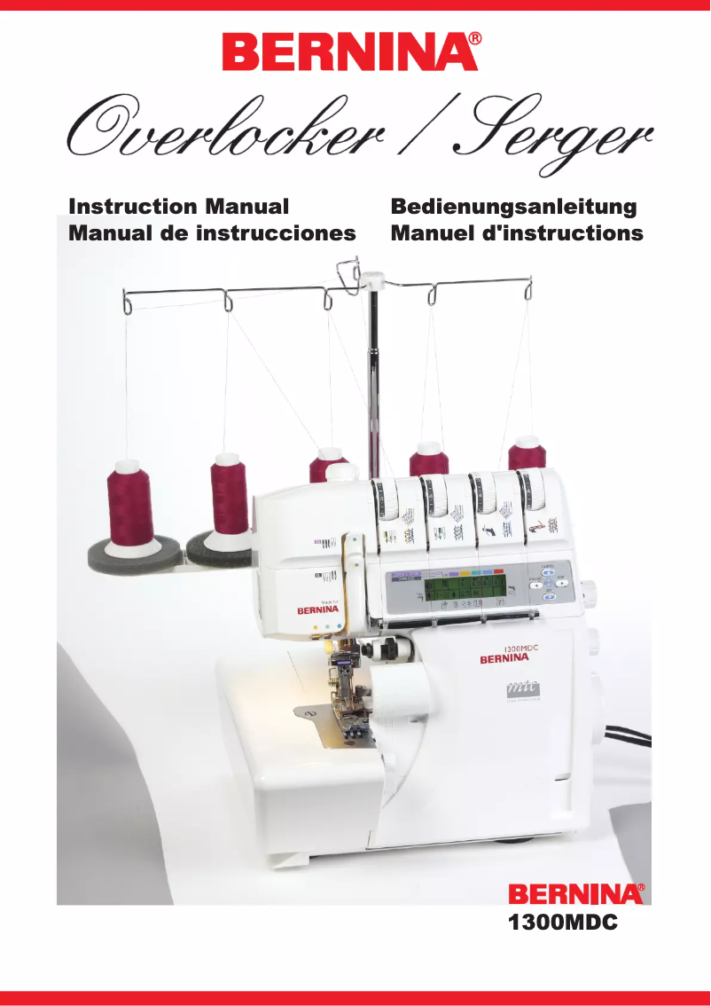 Page n°1 - Manuel utilisateur Bernina 1300MDC
