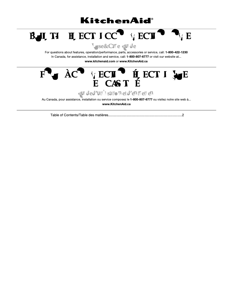 Image de la première page du manuel de l'appareil KEBC167MSS02