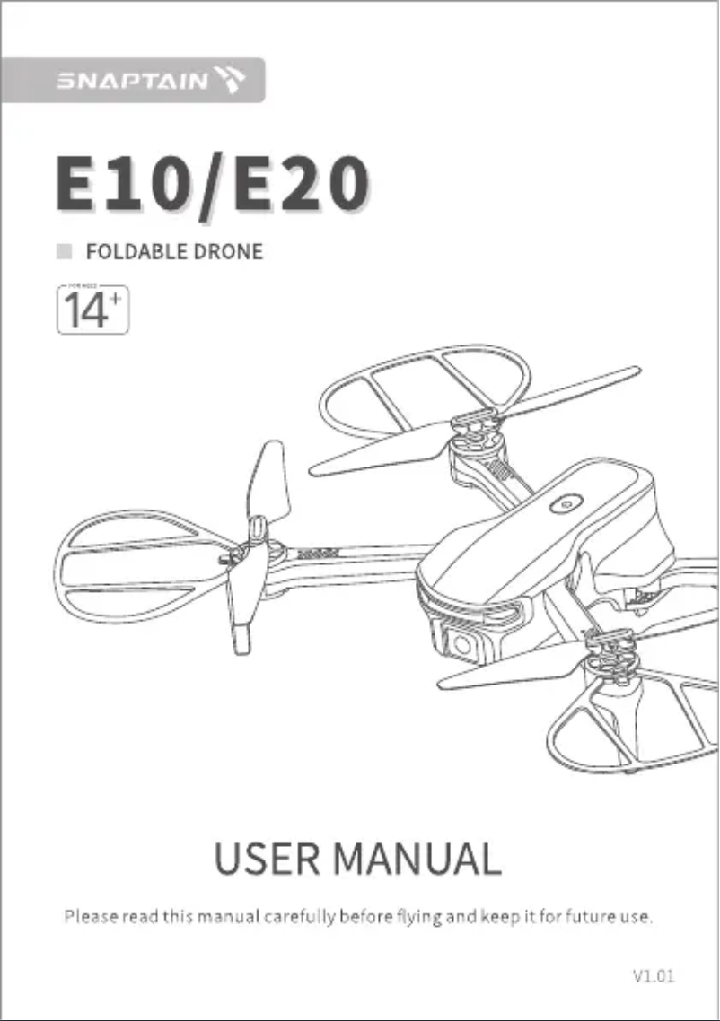 Page 1 de la notice Manuel utilisateur Snaptain E10