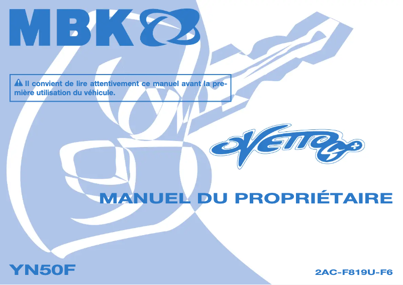 Page 1 of the manual User Manual Yamaha Neos50 (2014)