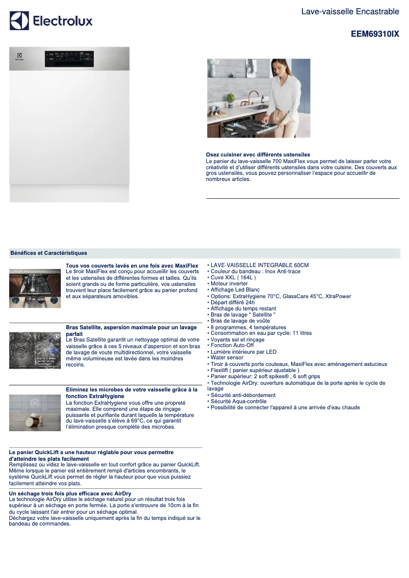 Image de la première page du manuel de l'appareil EEM69310IX